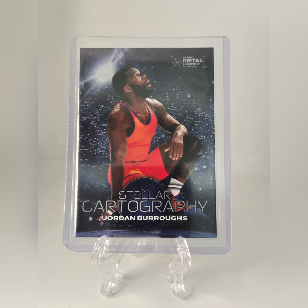 2024 Skybox Metal Universe Champions Stellar Cartography Jordan Burroughs (#129)